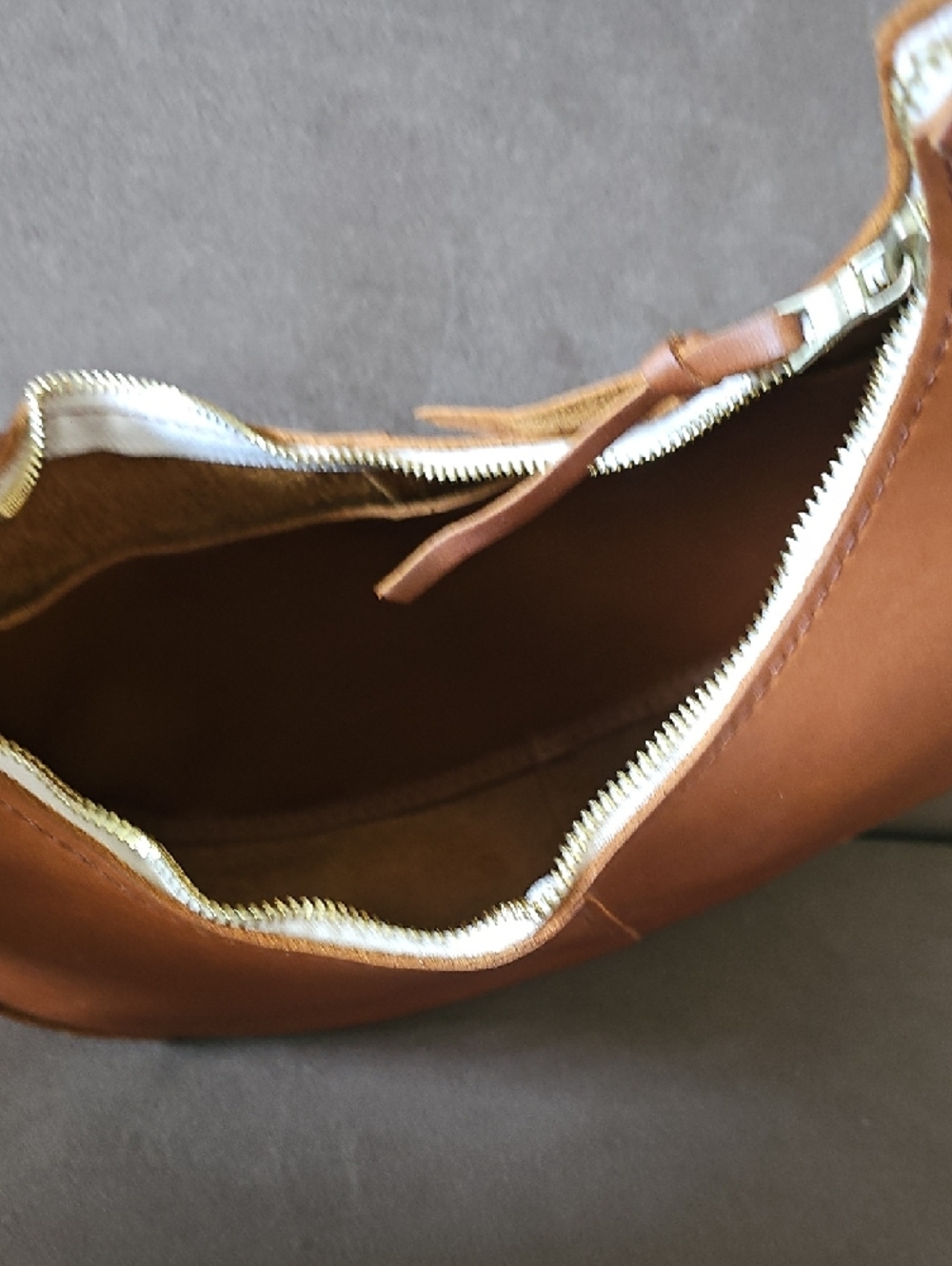 Portland Leather Goods Nora Shoulder Bag in the color Honey - Picture 7 of 7